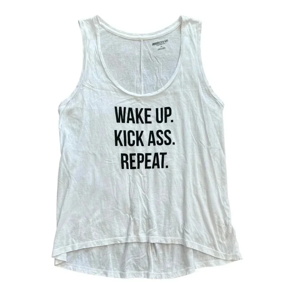 EXPCore White Athletic Sleeveless Workout Tank Top L